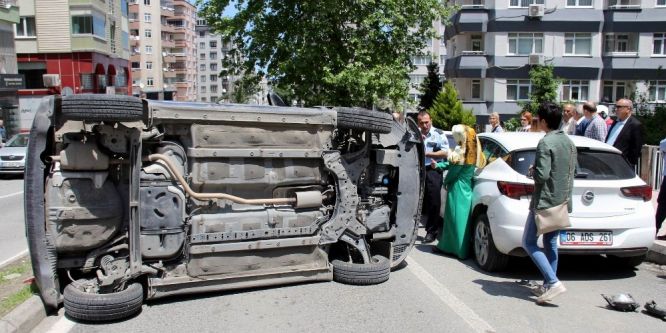 Samsun’da trafik kazası: 1 yaralı