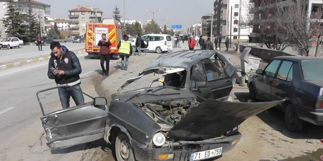 Konya’da zincirleme trafik kazası!