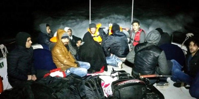 16 kaçak göçmen yakalandı