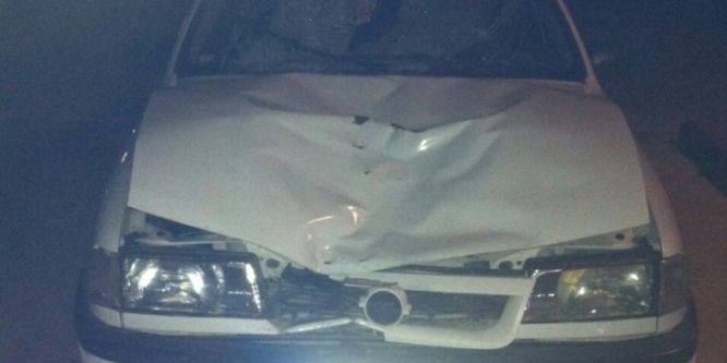 Otomobil yayaya çarptı