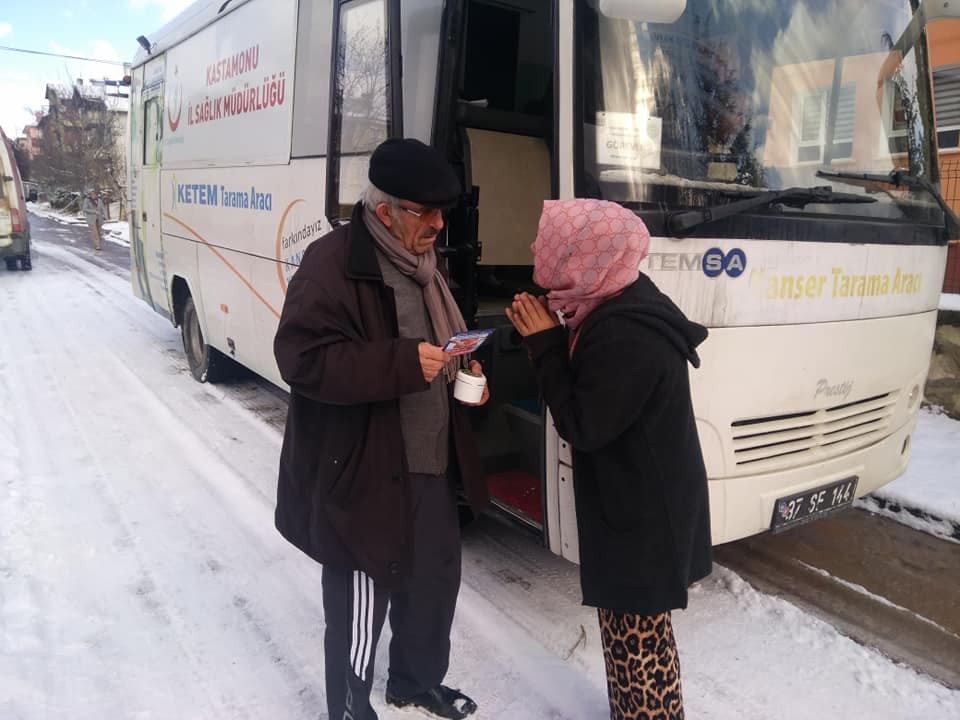 Daday’da kanser taraması yapıldı 