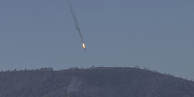 Suriye'de Rus uçağı düşürüldü