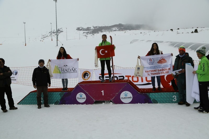 Dağ kayağında Kayserili sporcular 3 madalya aldı 
