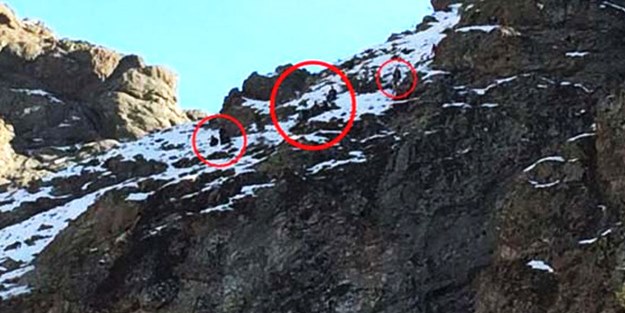 Dağdaki görüntü şaşkına çevirdi