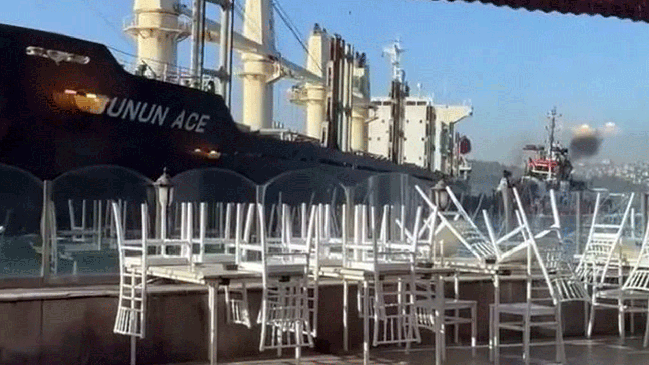 Daha dün haberini yapmıştık! Boğaz’daki o iki gemi çarpıştı