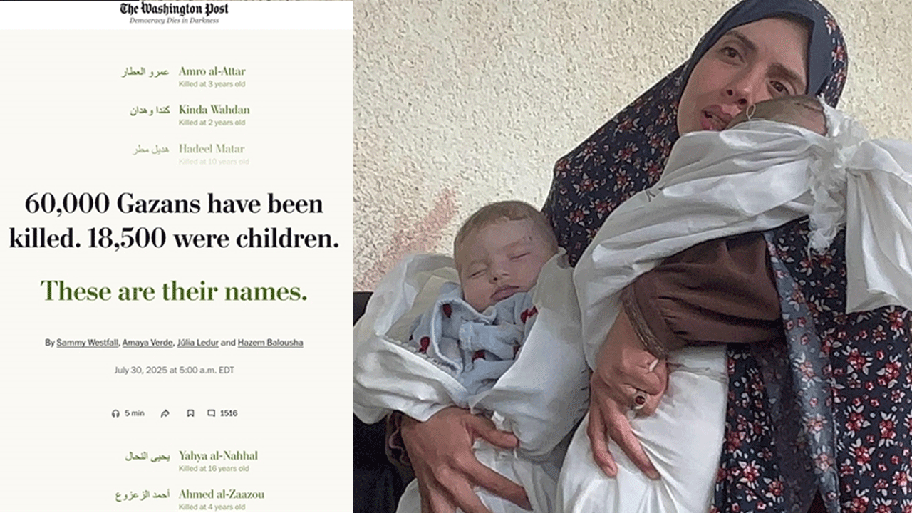 Daha ilk doğum günlerini bile yaşayamayanlar var! İsrail kalleşliği Washington Post gazetesinde