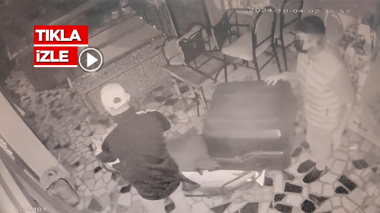 Dakikalar içinde motosikleti bakın nasıl çaldılar
