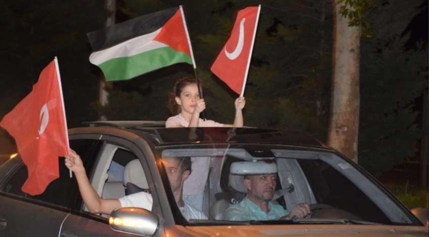 Dalga dalga yayılmalı! Kahramanmaraş'ta "Filistin'e Yola Çık" konvoyu düzenlendi