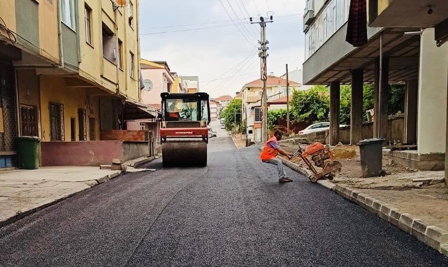 Dalyan Sokak’ta asfalt tamamlandı 