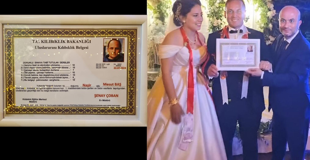 Damada bir adet kılıbıklık belgesi!