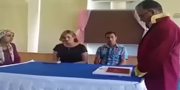 Damat 'hayır' dedi nikah memuru töreni terk etti