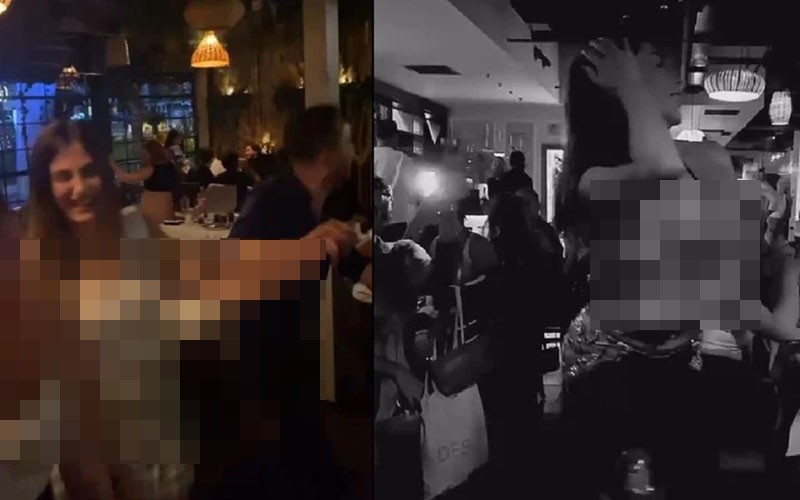 Dansözlü korona eğlencesi yaptılar! Sosyal medyada paylaştılar