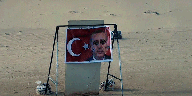  Tatbikatta skandal! Başkan Erdoğan'ı hedefe koydular