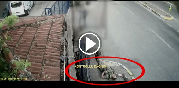 Darbeci hain yüzbaşının vurulma anı!
