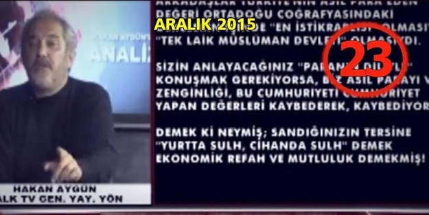 Darbenin şifresini Halk TV’de 23 kere söyledi