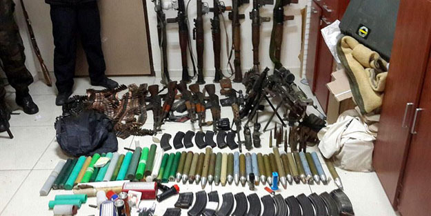 PKK'lılar traktörle silah sokmaya çalıştılar