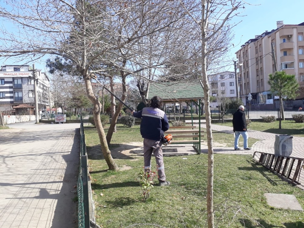 Darıca parkları bahara hazırlanıyor 