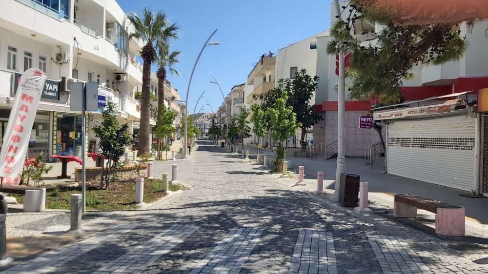 Datça sokağa çıkma kısıtlamasına uydu 