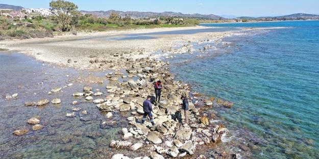 Datça'da sular çekildi