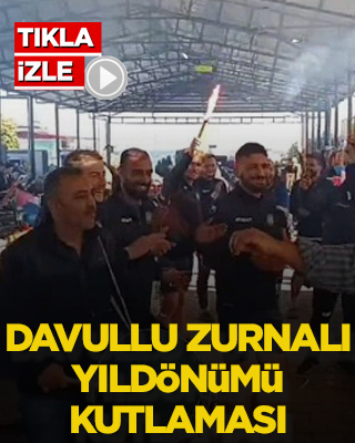 Davullu zurnalı yıldönümü kutlaması