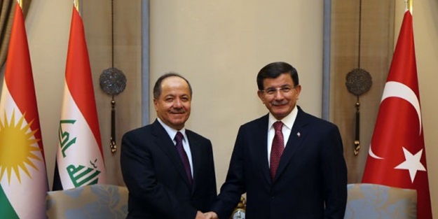 Davutoğlu, Barzani ile görüştü