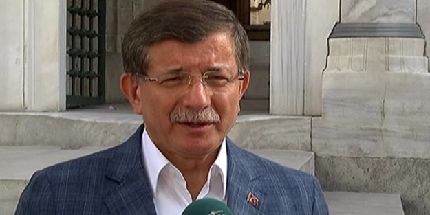 Davutoğlu namaz çıkışı konuştu