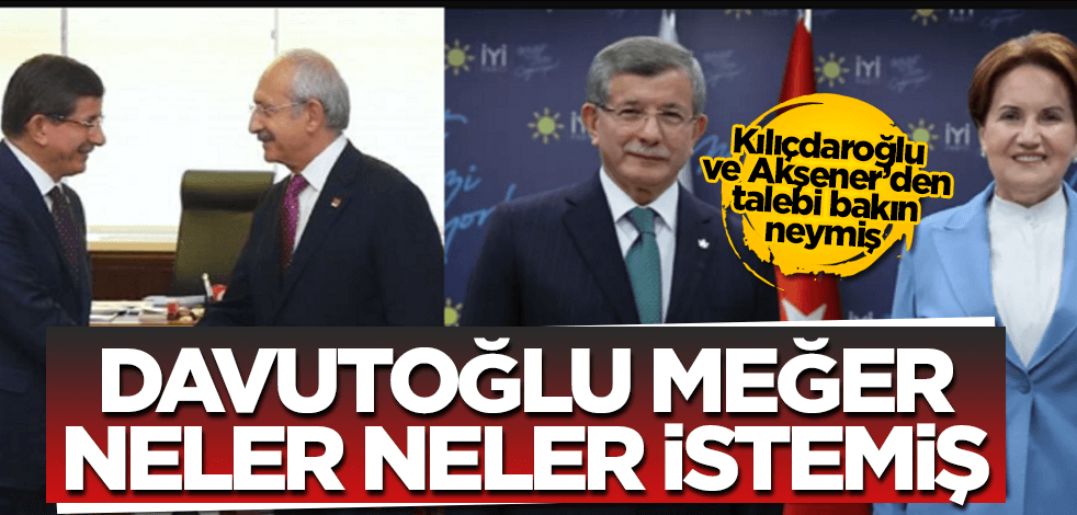 Davutoğlu, Kılıçdaroğlu ve Akşener'den bakın neler istemiş