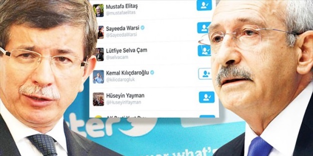 Davutoğlu Kılıçdaroğlu'nu 'unfollow' etti