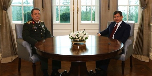 Davutoğlu, Orgeneral Akar'ı kabul etti
