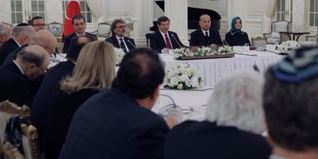 Davutoğlu, Yahudi temsilcilerini kabul etti