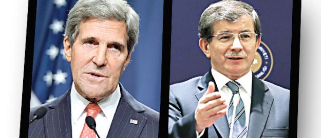 Davutoğlu ile Kerry Suriye’yi konuştu