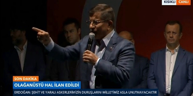 Davutoğlu'ndan flaş OHAL açıklaması