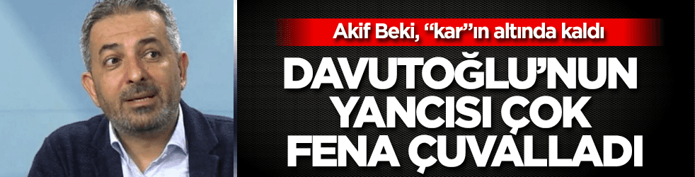 Davutoğlu'nun yancısı fena çuvalladı