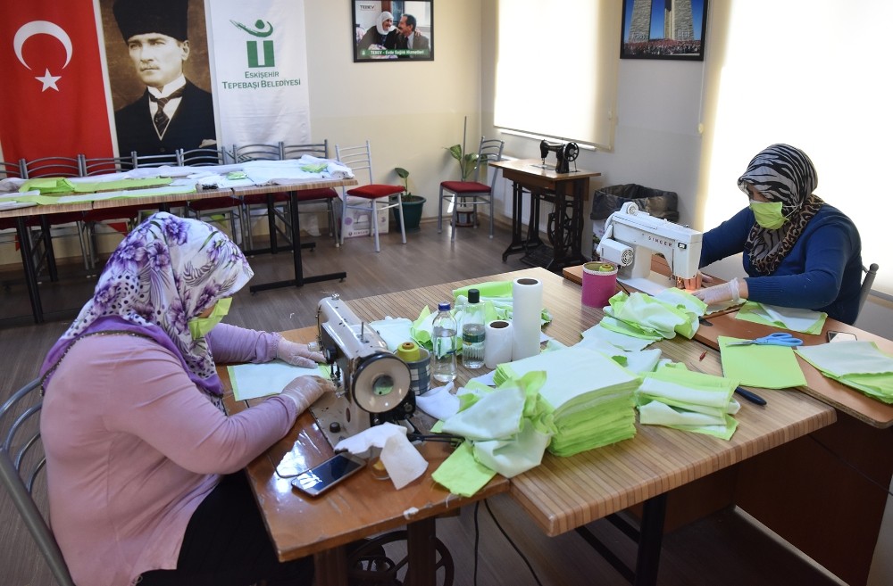 Dayanışma ruhu ile üretiyorlar 