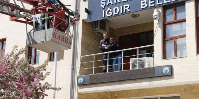 Iğdır Belediyesinden yangın tatbikatı