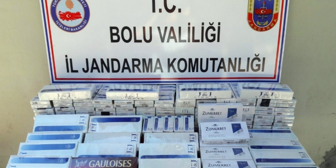 Yolcu otobüsünde kaçak sigara ele geçirildi