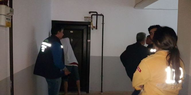 Doğalgaz kaçağı apartman sakinlerini ayağa kaldırdı