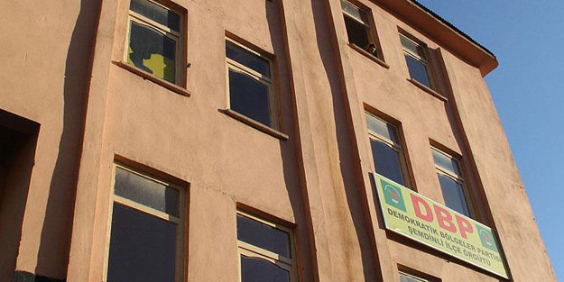 DBP ilçe binasında arama yapıldı