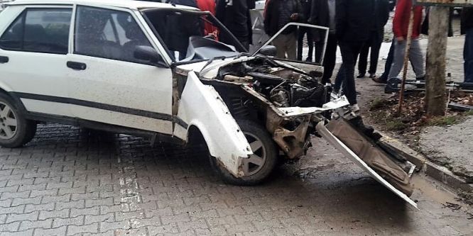 Kazada yaralanan sürücü hayatını kaybetti