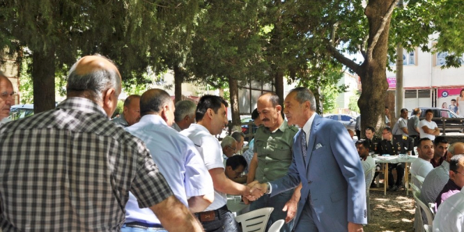Gölbaşı ilçesinde bayramlaşma töreni düzenlendi