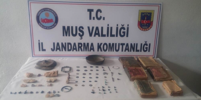 Muş’ta tarihi tarihi eser operasyonu