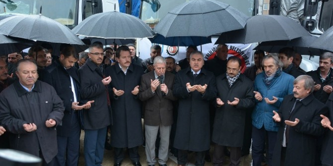 Uşak’tan Halep’e yardım gitmeye devam ediyor