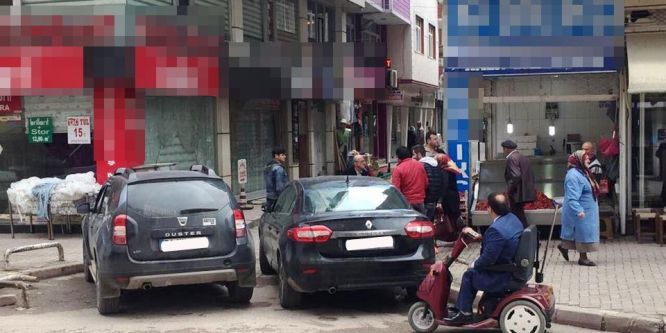 Hatalı park engel oldu