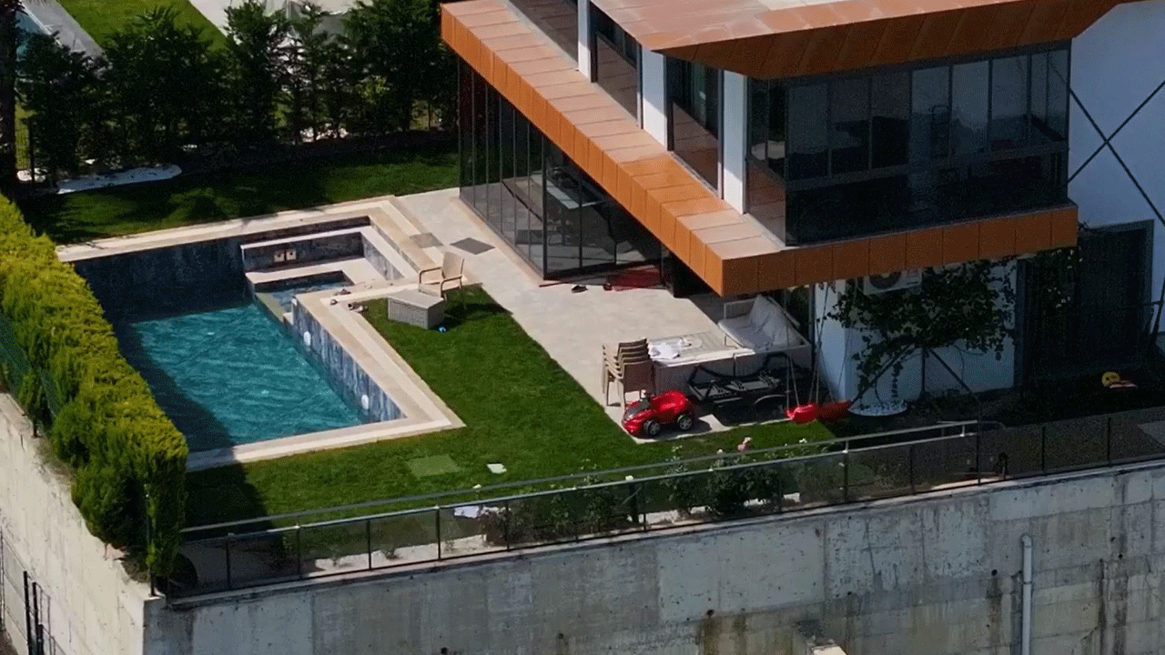 Değeri 350 milyon lira: CHP'li başkanın çarpıldığı lüks villa görüntülendi!