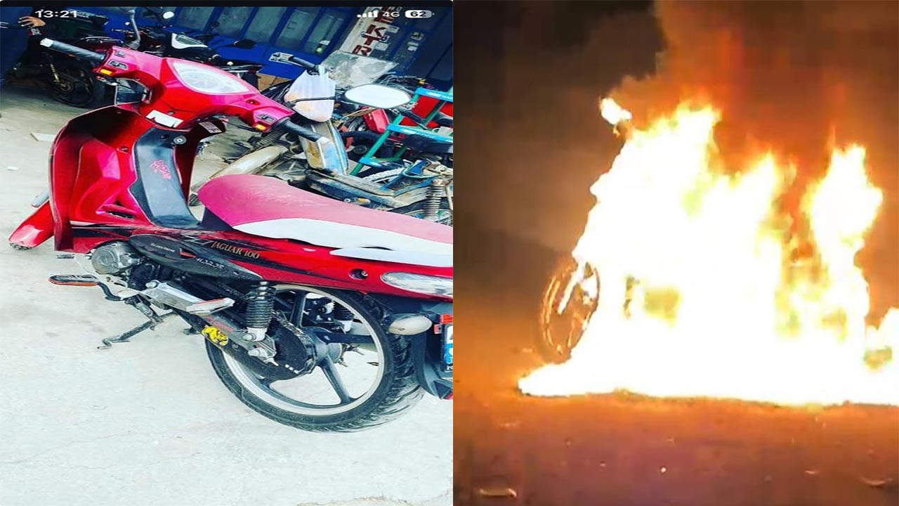 Değeri 50 bin liraymış! 200 bin lira cezayı yiyince motoru yaktı