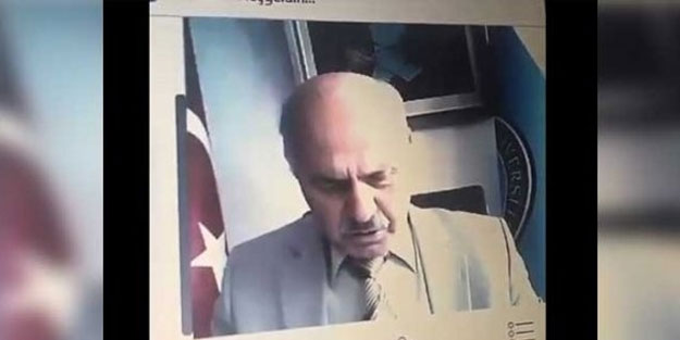 Dekan kamerayı açık unutunca rezil oldu! 
