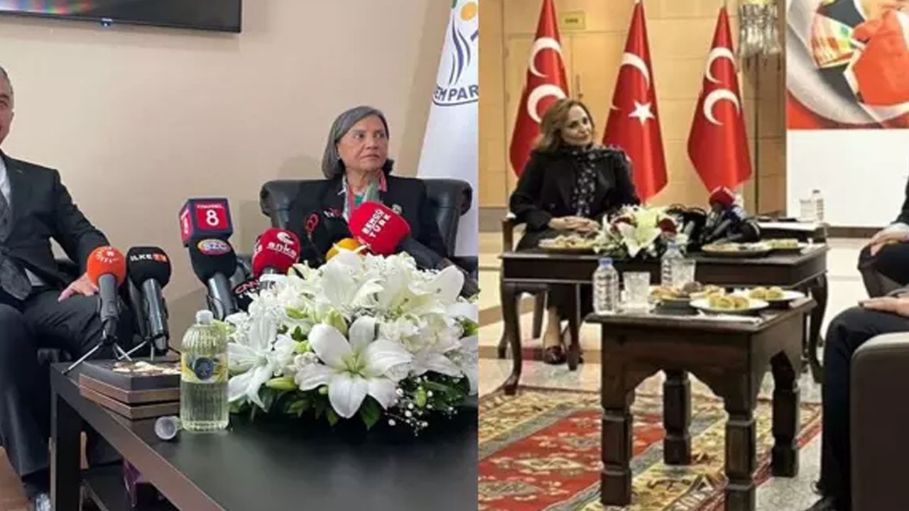 11 yıl sonra DEM Parti 23 Nisan resepsiyonunda! MHP ile tokalaştılar!