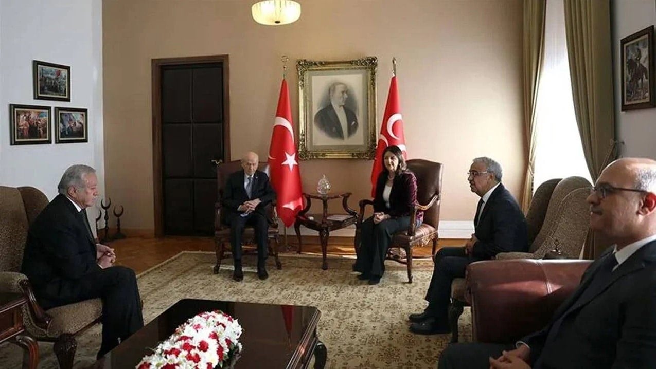 DEM Parti heyeti MHP lideri Bahçeli ile görüştü