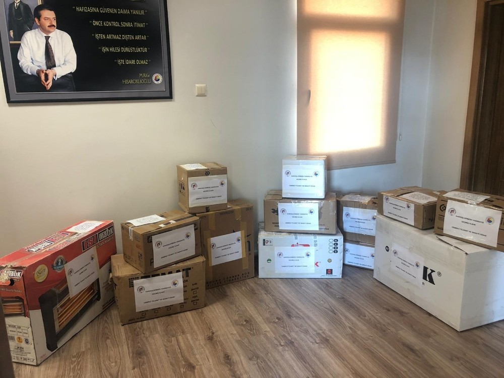 Demirci Ticaret Odasından Elazığ ve Malatya’ya destek 