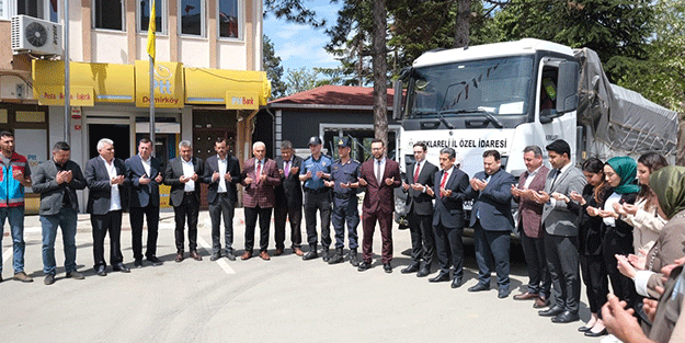 Demirköy'den depremzedelere yardım